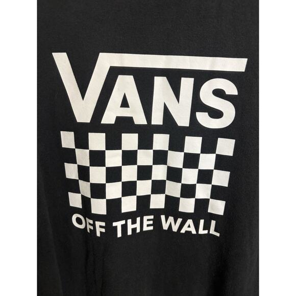 Vans Off The Wall Black White Checkered Crewneck Pullover Size XL Skater Grunge - Picture 4 of 5